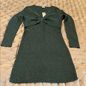 Abercrombie and Fitch Green Knit Dress Nwt